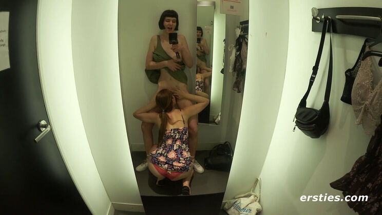 [Ersties] - Public Exhibition: Delfine and Sally B, Blonde and Brunette