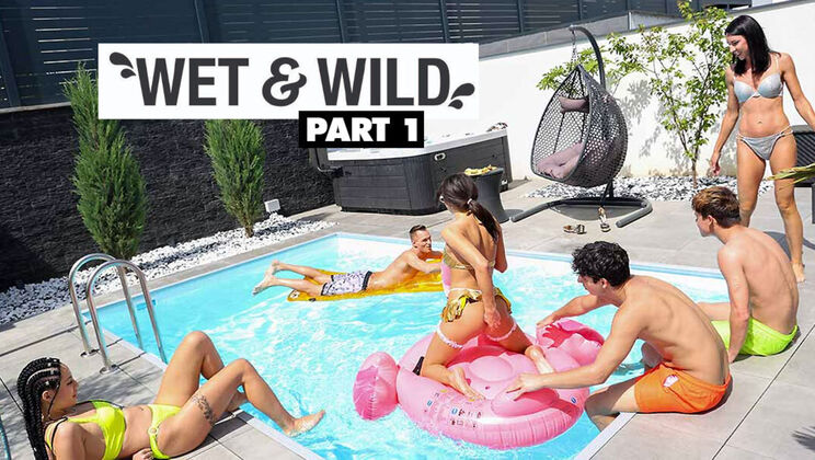 [FamilyScrew] - Mini MitziX Joins the Wet & Wild Pool Party - Mia Trejsi - Peter Stallion - Linda Caprice - Nico Vegas - Jack Black - Mini MitziX - Danny Fontana - Lucky Cock