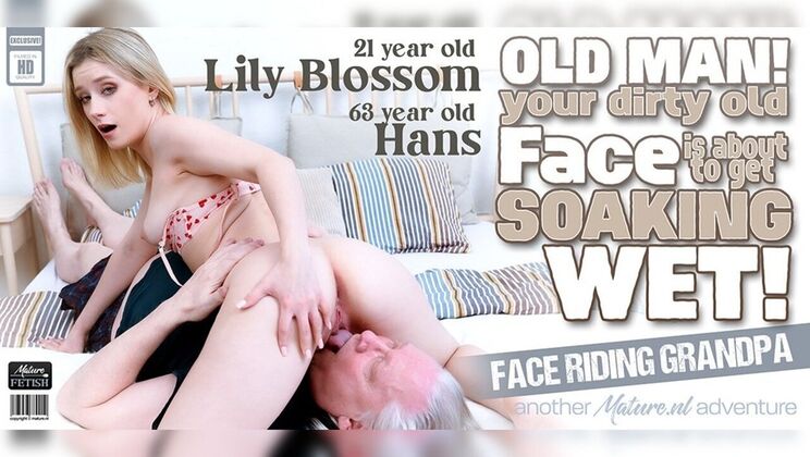 [Mature.nl] - Lily Blossom's moans as she smothers old man with her ass - Hans - Lily Blossom