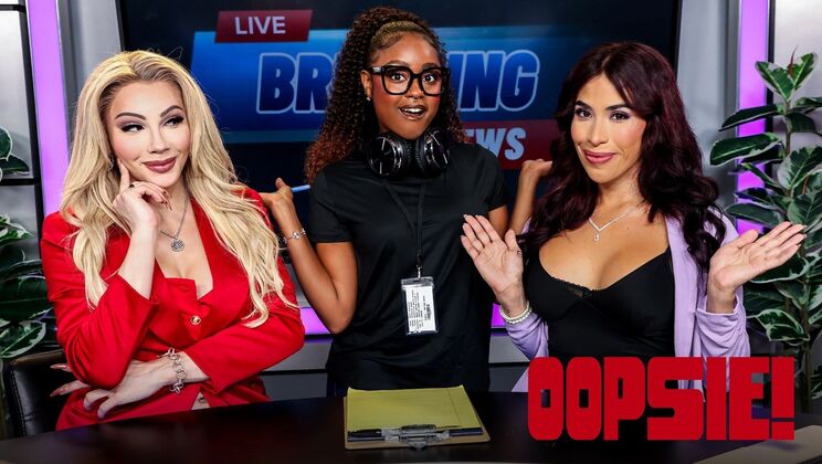 [Oopsie!] - Destiny Mira's Big Tits Jiggle During Rough Doggystyle & Handjob - Destiny Mira - Ariel Demure - Avery Lust