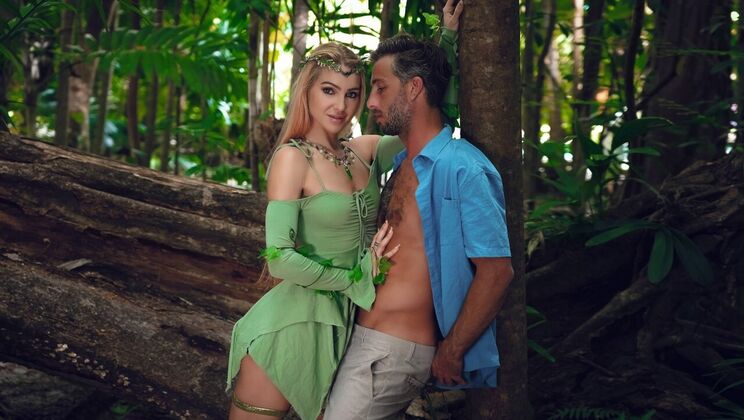 [DigitalPlayground] - Side fuck and reverse cowgirl in a dress - Lucas Frost - Little Dragon