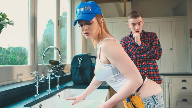 [DigitalPlayground] - Big Cock Plumber Gives Blonde A Facial - Danny D - Carly Rae