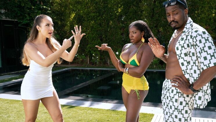 [DigitalPlayground] - Threesome FFM With Brunette And Black Cheating Wife Drama - Isiah Maxwell - Amari Anne - Melissa Stratton