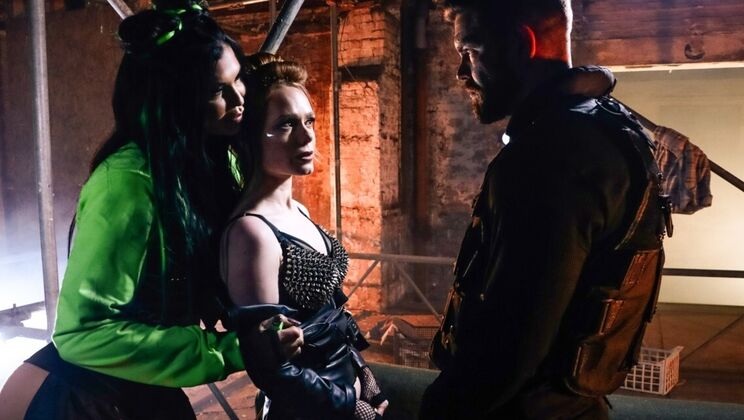 [DigitalPlayground] - Brunette MILF and Athletic Redhead in Garter Belt Threesome Anal - Jasmine Jae - Ella Hughes - Juan Lucho - Xander Corvus - Danny D - Ava Austen