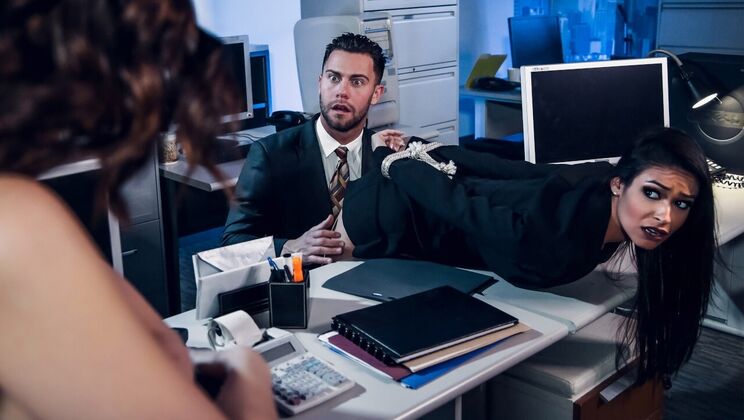 [DigitalPlayground] - Romantic Comedy Parody: Office Boss Fucks Two Employees in Threesome - Jane Wilde - Seth Gamble - Katana Kombat
