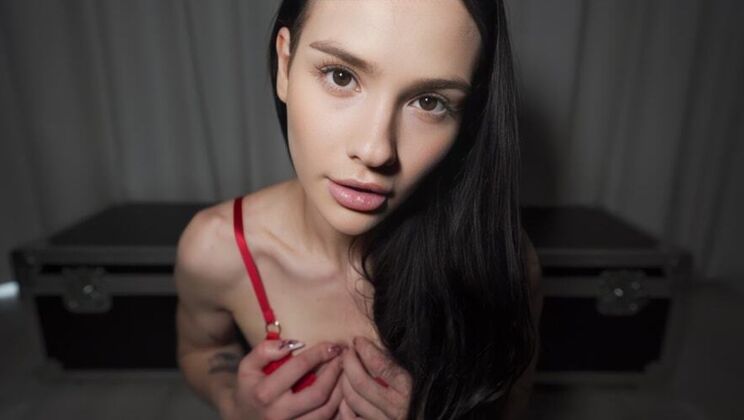 [PornForce] - Rough And Ready Brunette In POV Blowjob - Matty Mila Perez