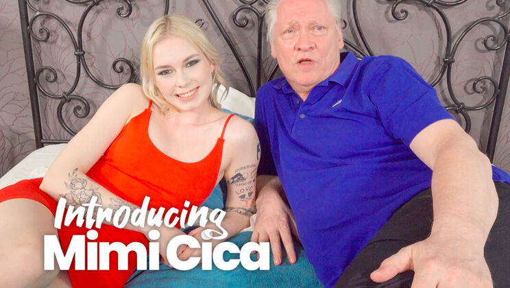[OldHans] - Casting Couch: Old Man Fucks Young Blonde Mimi Cica - Mimi Cica - Old Hans