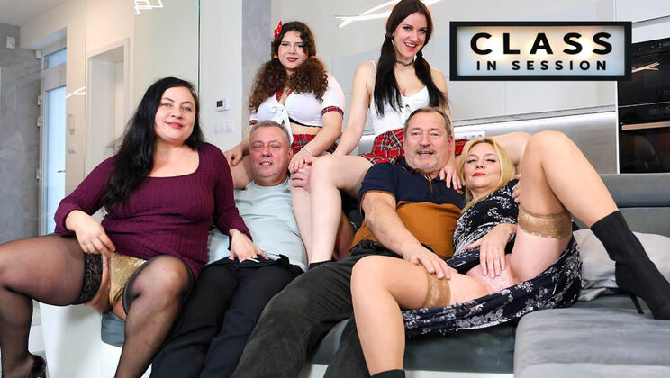 [GrandparentsX] - Young Students Fuck Old Teachers - Creampie Finish & Blowjobs - Lucas Knight - Mya Evans - Martin Bobes - Christina Santes - Melani Mendes - Rosie Smile