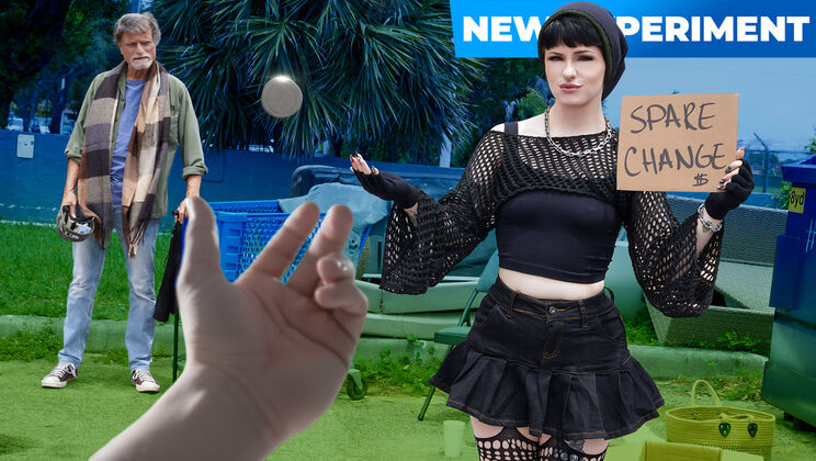 [ReptyleLabs] - Street Pickup Raee in Stockings Gets Pussy Licked & Fucked - Ethan Seeks - Raee Ripley