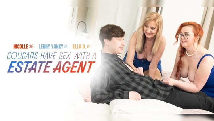 Nicolle and Ella O. share Lenny Yankee in wild MILF session