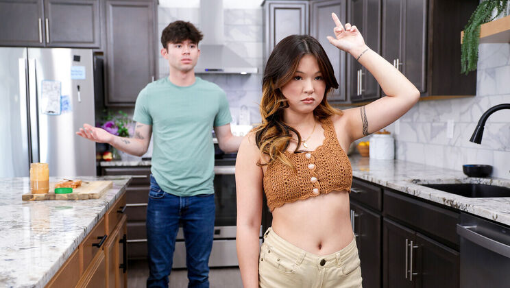 Lulu Chu's Tattoo Shows As She Sucks Stepbro's Cock At Dawn
