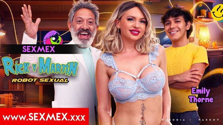 Brunette Emily Thorne Spanish Hardcore - Robot Fucks Her Tits