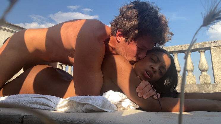 Essel & Sofi Creampie on the Secret Balcony
