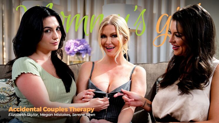 Blonde and Brunette Accidentally Fuck Therapist