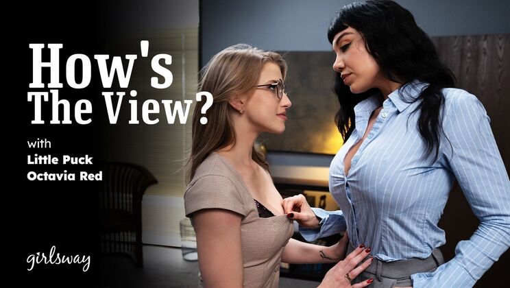 How's The View? Brunette and Latina Tribbing Hard