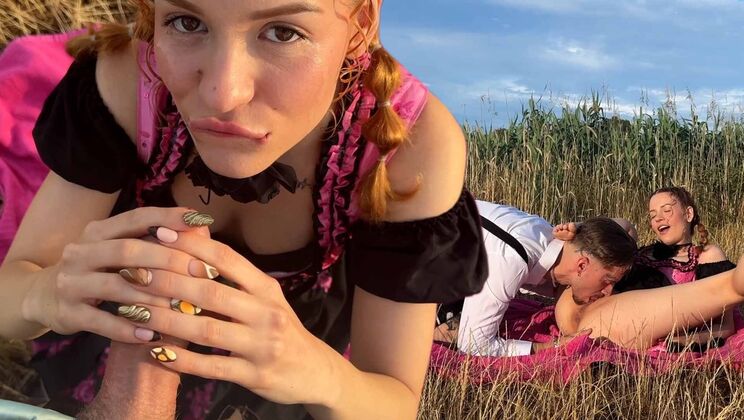 POV Oktoberfest: Mia's Sloppy Blowbang & Facial