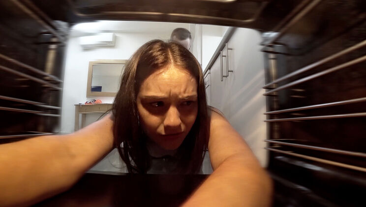 Small Tits Babe Matty Gets Stuck in the Oven